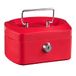 Idena 50026 - Geldkistje 6", afm. 155 x 120 x 90 mm, kleur rood, 1 st.