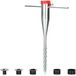 Parasolhouder van staal - grondbus voor in de tuin - voet voor parasols - droogmolens - grondpen paaldiameter 25-60 mm - argent Parasol klem