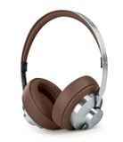Muse M-298 SBR hoofdtelefoon/headset Bedraad en draadloos Hoofdband Oproepen/muziek Bluetooth Bruin, Zilver