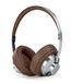 Muse M-298 SBR casque/headset Filaire et sans fil Bandeau Appels/musique Bluetooth Brun, Argent