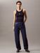 Calvin Klein Jeans Dames Slips Katoen Elastaan Blauw Maat L