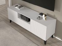 Mobistoxx RAVAGE Meuble tv-hifi 2 portes 1 tiroir blanc brillant