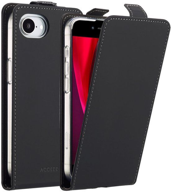 Accezz Flipcase Zwart voor Apple iPhone 17e / 16e