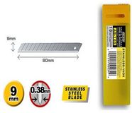 OLFA Reservemesjes AB-10S 9mm RVS Zilver 10 stuks