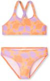 SCHIESSER Bustier Bikini Meisjes Gebloemd Perzikoranje Gerecycled Materiaal 104