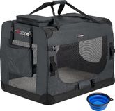 Cadoca Chien & Chat Panier de transport L - 70x52x50cm - Anthracite
