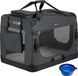 Cadoca Chien & Chat Panier de transport L - 70x52x50cm - Anthracite