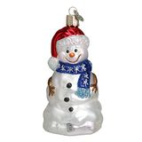 Old World kerstversieringen: Sneeuwman Assortiment glasgeblazen versieringen voor in de kerstboom, gelukkige Sneeuwman