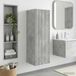 Maison Exclusive Armoire de salle de bain murale, couleur gris béton, dimensions : 33 x 34,5 x 60 cm