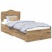 vidaXL Bedframe Artisan Eiken 90 x 200 cm