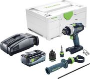 Festool TDC 18/4 Basic accuschroefboormachine 18 V 75 Nm borstelloos + 1x accu 8.0 Ah + snellader + systainer