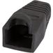 RJ45 Stecker + Zubehör Knickschutztülle RJ45 schwarz, mit, Rastnasenschutz, - 1 VPE = 50 Stück