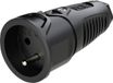 PC Electric 2410-ss Koppeling met randaarde Rubber 250 V Zwart IP20