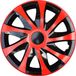 NRM SP. Z O.O. 13" DRACO / Wieldoppen - Rood en Zwart - Set van 4 stuks
