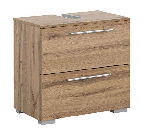 Schildmeyer Wastafelmeubel Carlos 148595 - Eiken landhuisdecoratie - 60,2 x 59,1 x 35 cm