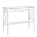 Beliani AVENUE Table console - Blanc - 100x35x80 cm - MDF