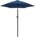 Merkloos Kantelbare Parasol - ø 200 cm - Blauw - Aluminium - Met Handslinger - UV-bestendig & Anti-vervaging - Zonnescherm voor Balkon, Terras en Tuin