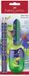 Faber-Castell 111519 Dino Schrijfset met 4 HB Grafietpotloden, Puntenslijper en Gum, Blauw