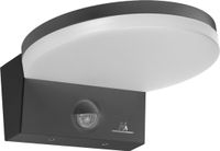 Maclean Wandlamp LED Buitenlamp met PIR Bewegingsmelder - 15W, IP65, 1560lm, Neutraal Wit (4000K) - Grijs