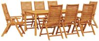 vidaXL Bartafel Set Bruin Kunststof