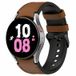Samsung Galaxy watch 7 / Galaxy Watch FE - 40mm & 44mm - Bruin - Large - Leer + siliconen bandje