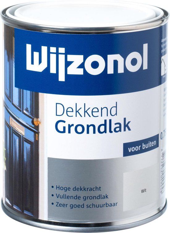 Wijzonol Dekkend Grondlak - 0,75l - Wit