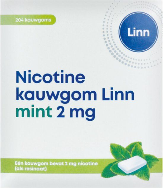 Linn Nicotine Kauwgom Mint 2 mg 204 st