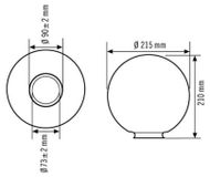 ESYLUX Systemglas Monza EL10026164
