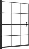 vidaXL Douchewand 100x140 cm ESG zwart