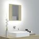 Maison Exclusive Armoire miroir de salle de bain LED, finition chêne Sonoma, dimensions 40x12x45 cm, en acrylique