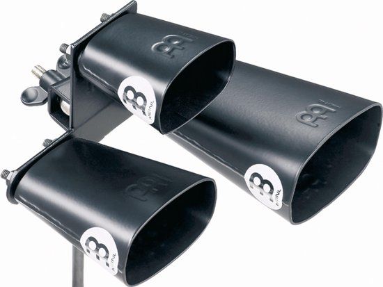 Meinl SLTRI-BK Triple Bell Cowbell zwart - Cowbell