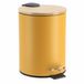 Tendance Pedaalemmer Bamboo vibe - okgergeel - badkamer prullenbak - soft close - 3 liter - metaal