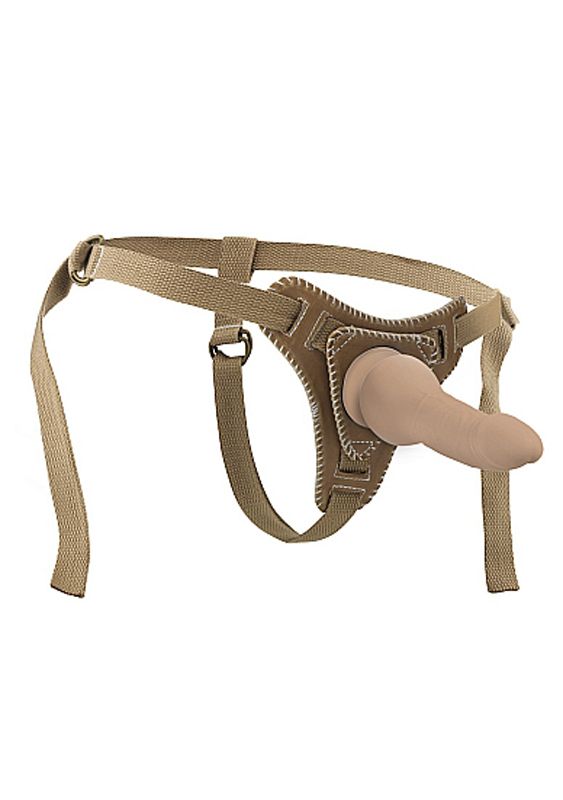 Ouch! Brown Strap On With Straps Flesh - 8714273581594