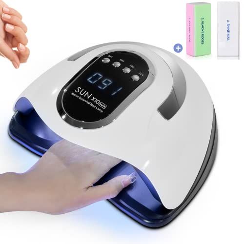 TudoBem UV-lamp voor nagels, gel, professioneel, 220 W, met 66 lampen, ledlamp voor Amerikaans gebruik, automatische uv-/led-gelnagellak, semi-permanent, krachtig, timer [10/30/60/99s]