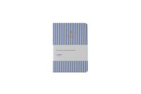 A-Journal Adresboek A5 Strepen Blauw Hardcover