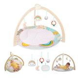 B. Speelgoed - Sunrise to Sunset Play Gym - Baby Gym Houten - Zachte Speelmat - Hangend Sensorisch Speelgoed - Ontwikkelingsbevorderende Activiteiten - Pasgeborenen