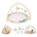 B. Speelgoed - Sunrise to Sunset Play Gym - Baby Gym Houten - Zachte Speelmat - Hangend Sensorisch Speelgoed - Ontwikkelingsbevorderende Activiteiten - Pasgeborenen