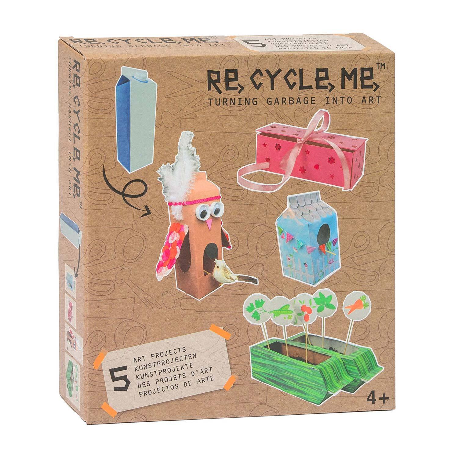 Re-Cycle-Meâ„¢ Re-cycle-me knutselpakket met zuivelpakken lief