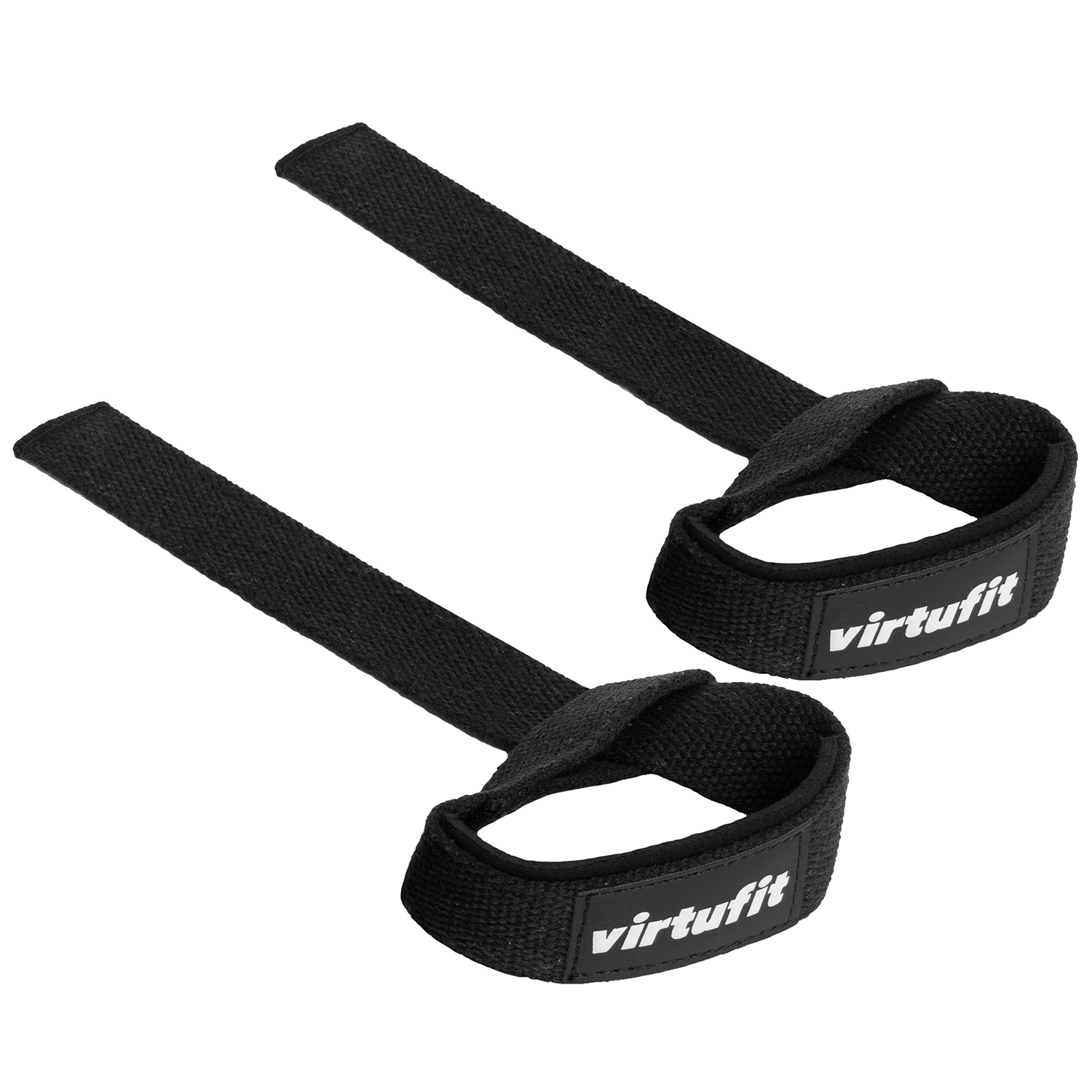 Virtufit Padded Lifting Straps - Katoen - Zwart