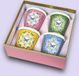 Easy Life Tasses à expresso - Set de 4 - Porcelaine - 80 ml - Bleu, Rose, Vert, Jaune