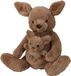 mel-o-design Kangoeroe met baby knuffel van zachte pluche - 38 cm zittend