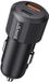 Usams Chargeur de voiture 60W avec ports USB-C et USB-A - Noir