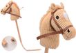 Johntoy Stokpaardje + geluid 80cm beige