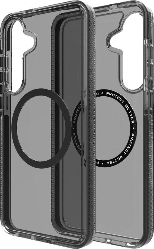 ZAGG Santa Cruz Snap Hoesje Geschikt voor Samsung Galaxy S25 Plus - Compatibel met MagSafe / Qi2 - Back Cover Zwart