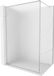 Mexen Kioto-F Paroi de douche Walk-in avec cadre 130 x 202 cm, verre dépoli 8 mm, chrome