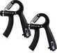 Verstelbare Handtrainer - Set van 2 - 5 tot 60 KG - Vingertrainer - Handknijper - Grip Trainer - Zwart
