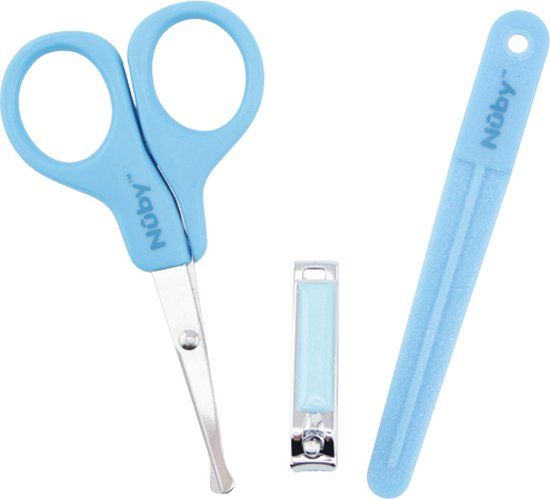Nuby Nûby - Manicureset voor baby's - Nagelverzorgingsset - Blauw - 0m+