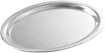 B-Home Serveerschaal/Dienblad - Plat - Rond - Zilver - RVS - Dia 30 cm