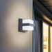 Lindby Fyra Applique murale d'extérieur LED intelligente