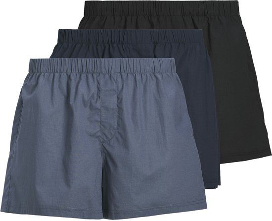 JACK&JONES JACMILANO WOVEN BOXERS 3 PACK NOOS Heren Onderbroeken Vintage Indigo 100% katoen Maat S